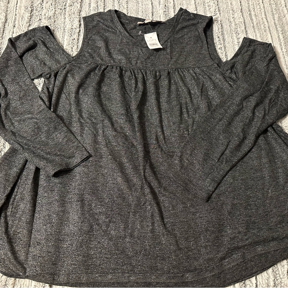 NWT Loft off the shoulder long sleeve blouse